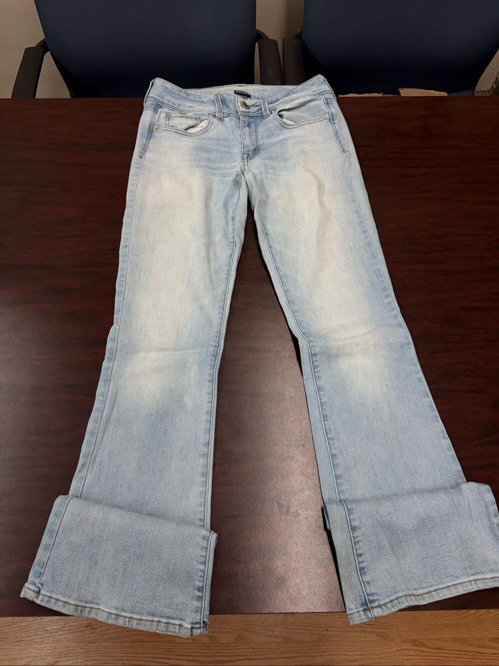 American Eagle Super Stretch Kick Boot Jeans Size 4 Long